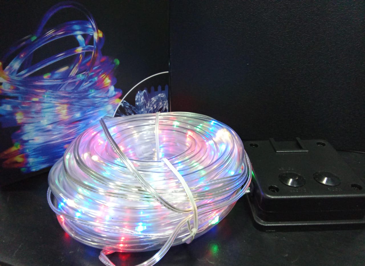 luz led manguerita solar navideña 10m