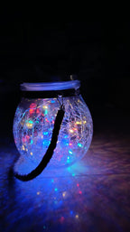 LED DECORATIVO DE VIDRIO SOLAR REDONDO