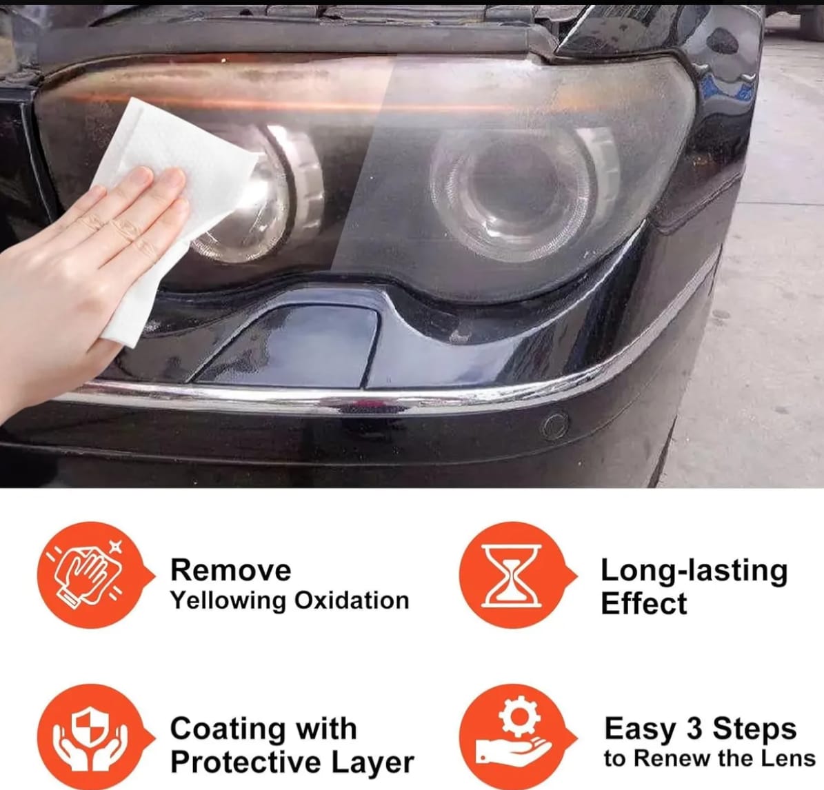 KIT PARA RENOVAR LOS FAROS DEL VEHICULO