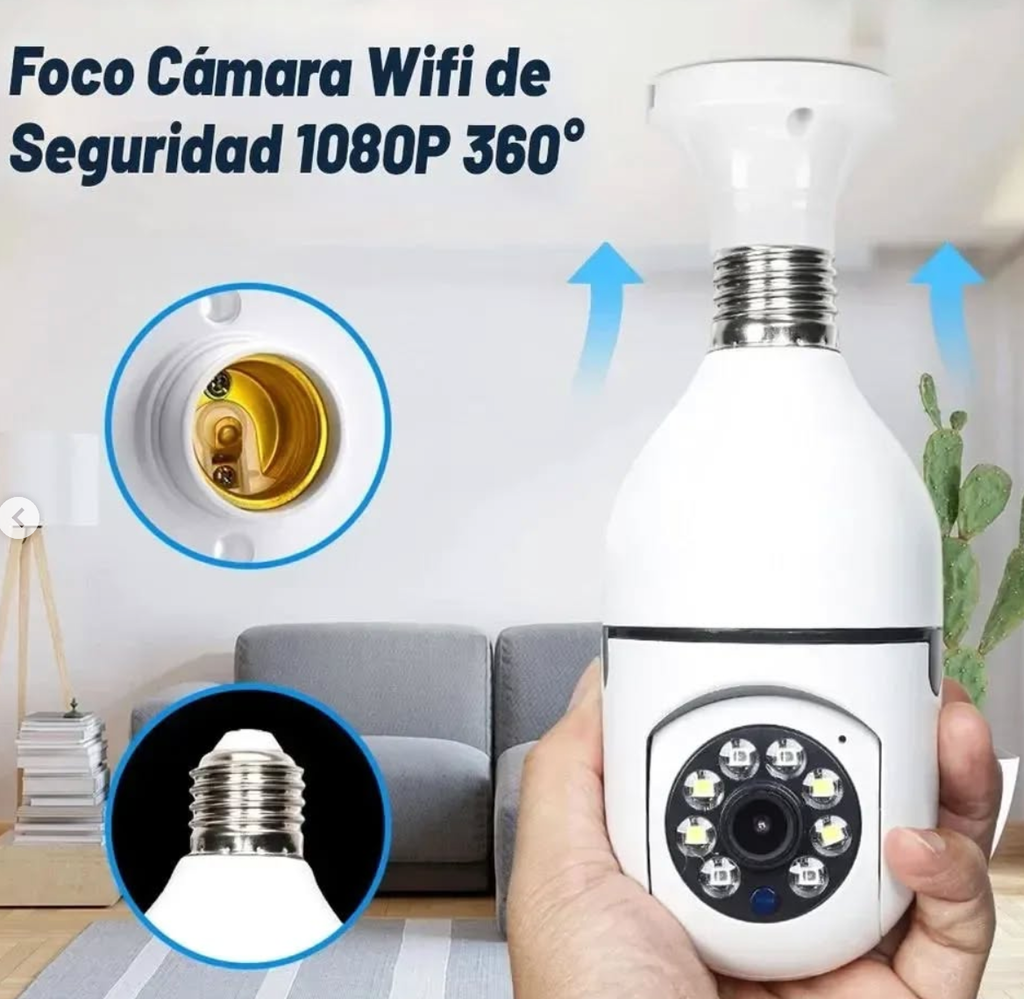 CAMARA INALAMBRICA  C/WIFI BOMBILLA HD
